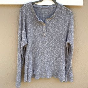 American Eagle Soft Grey Henley